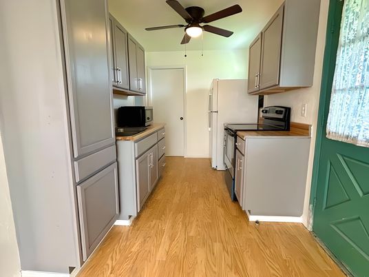 Interior, Kitchen, Wood Texture Flooring
