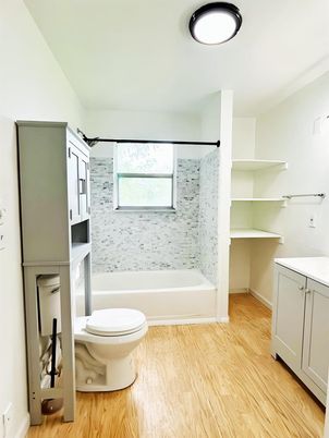 Bathroom, Interior, Wood Texture Flooring