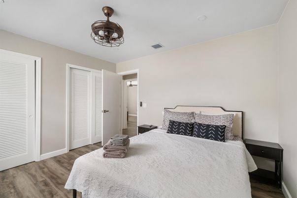 Bedroom, Interior, Wood Texture Flooring