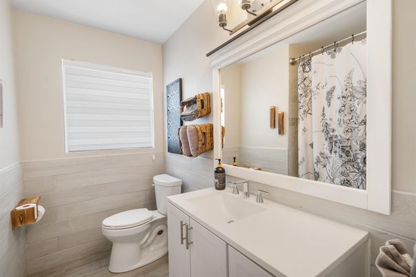 Bathroom, Interior, Wood Texture Flooring