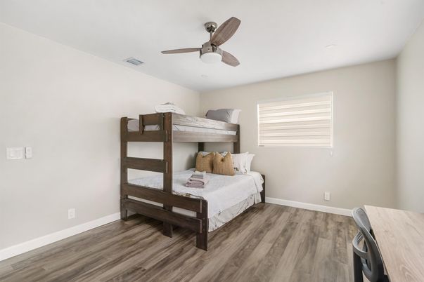 Bedroom, Interior, Wood Texture Flooring