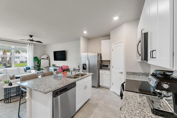 Interior, Kitchen, Living room, Recessed Lighting, Stainless Steel Appliances