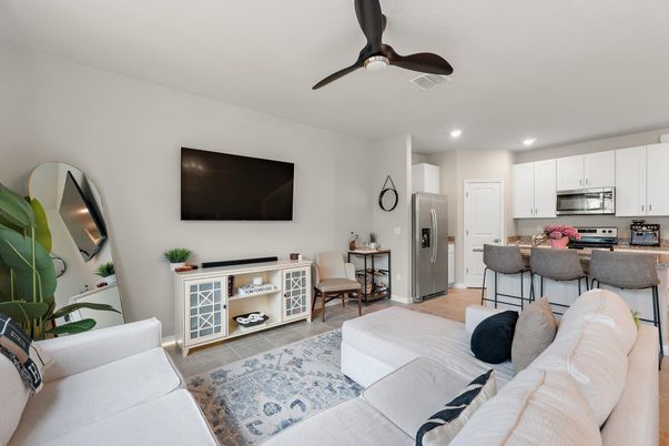 Interior, Kitchen, Living room, Recessed Lighting, Stainless Steel Appliances
