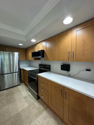 Interior, Kitchen, Recessed Lighting, Stainless Steel Appliances