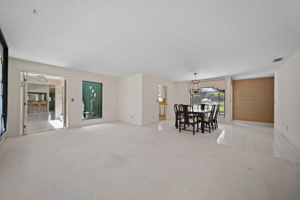 Dining room, Empty room, Interior, Pendant Lights