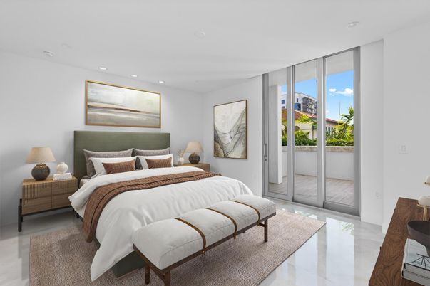 Bedroom, Interior, Recessed Lighting