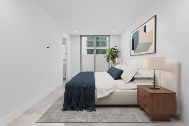 Bedroom, Interior, Recessed Lighting