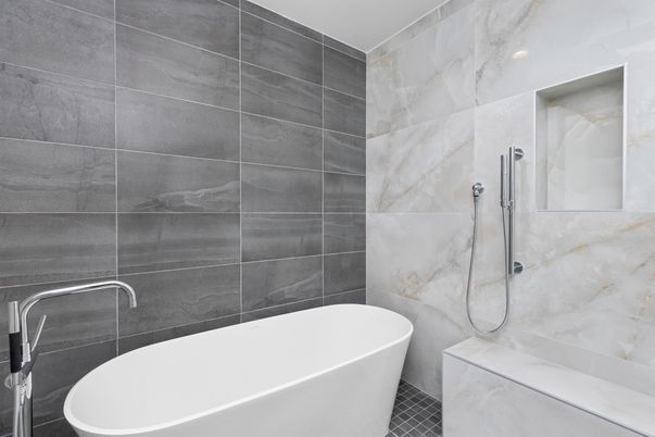 Bathroom, Free Standing Baths, Interior, Marble Walls
