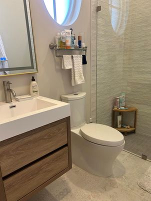 Bathroom, Glass Shower, Interior