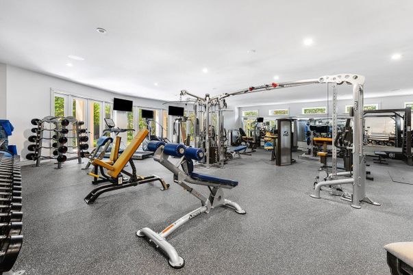 Fitness Equipment, Gym, Interior, Recessed Lighting