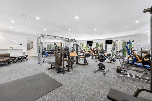 Fitness Equipment, Gym, Interior, Recessed Lighting