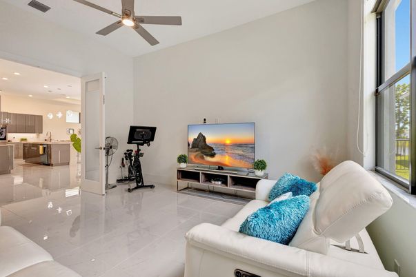Fitness Equipment, Interior, Kitchen, Living room, Recessed Lighting
