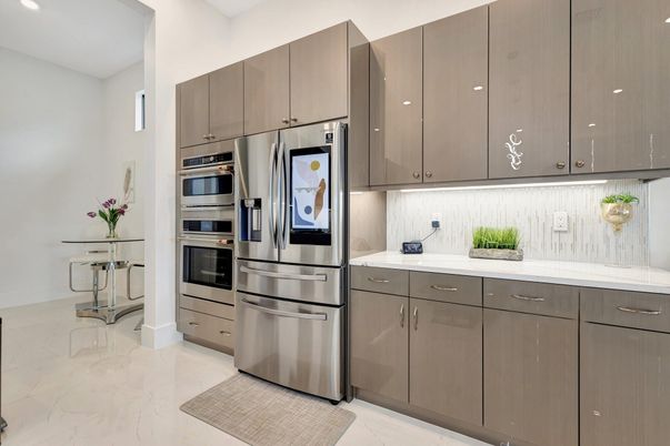 Interior, Kitchen, Marble, Stainless Steel Appliances