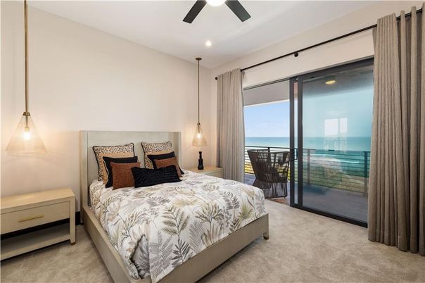 Bedroom, Interior, Pendant Lights, Recessed Lighting, Water