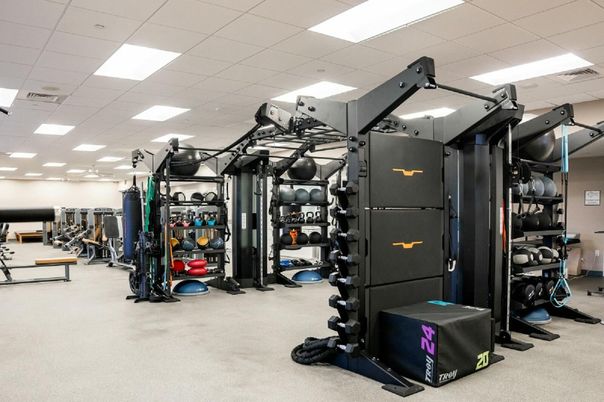 Fitness Equipment, Gym, Interior, Recessed Lighting