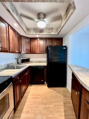 Interior, Kitchen, Wood Texture Flooring