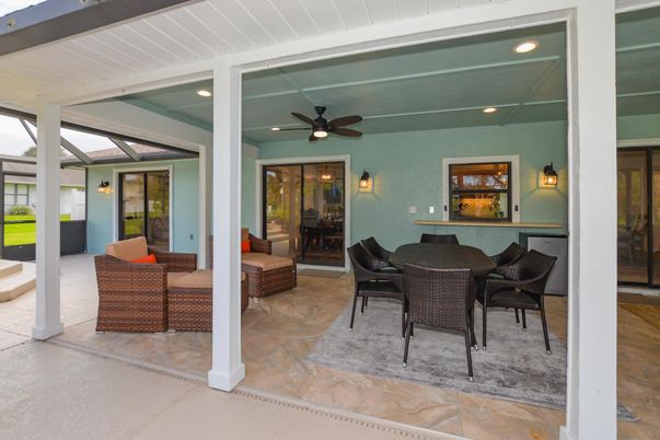 Dining room, Interior, Recessed Lighting, Sun Room