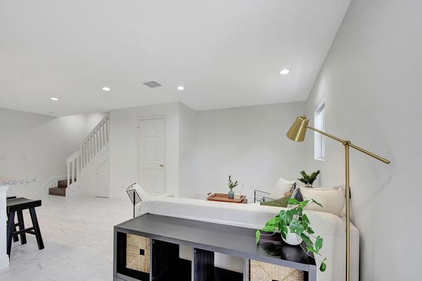 Interior, Marble, Recessed Lighting