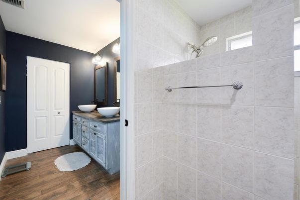 Bathroom, Interior, Wood Texture Flooring