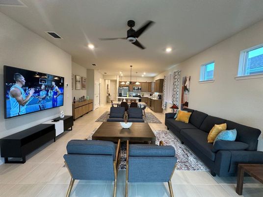 Dining room, Interior, Kitchen, Living room, Pendant Lights, Recessed Lighting, Stainless Steel Appliances