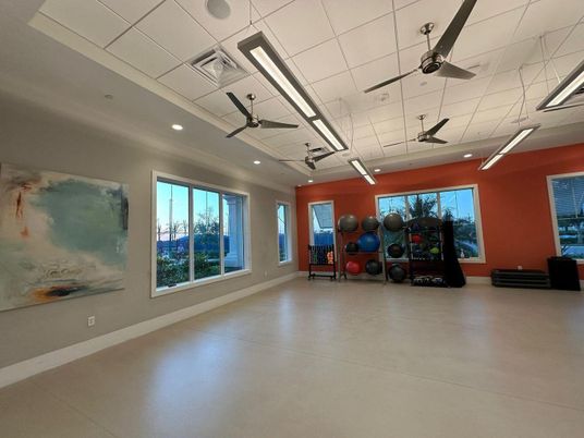 Fitness Equipment, Interior, Recessed Lighting