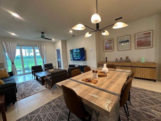 Dining room, Interior, Living room, Pendant Lights, Recessed Lighting