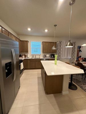 Interior, Kitchen, Pendant Lights, Recessed Lighting, Stainless Steel Appliances