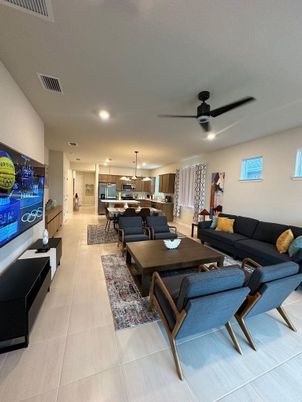 Dining room, Interior, Kitchen, Living room, Pendant Lights, Recessed Lighting