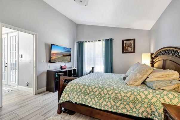Bedroom, Interior, Wood Texture Flooring
