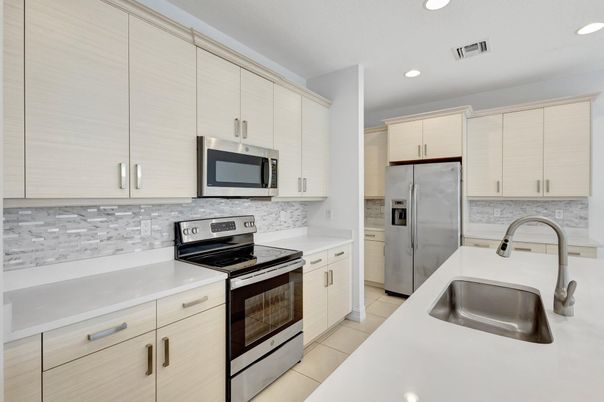 Interior, Kitchen, Recessed Lighting, Stainless Steel Appliances