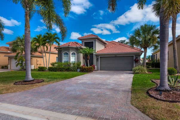 Attached, Backyard, Exterior, Facade, Mediterranean
