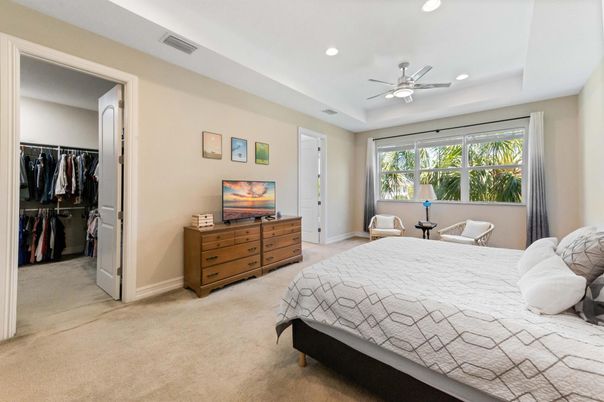 Bedroom, Interior, Recessed Lighting