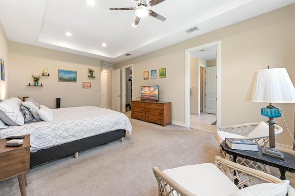 Bedroom, Interior, Recessed Lighting