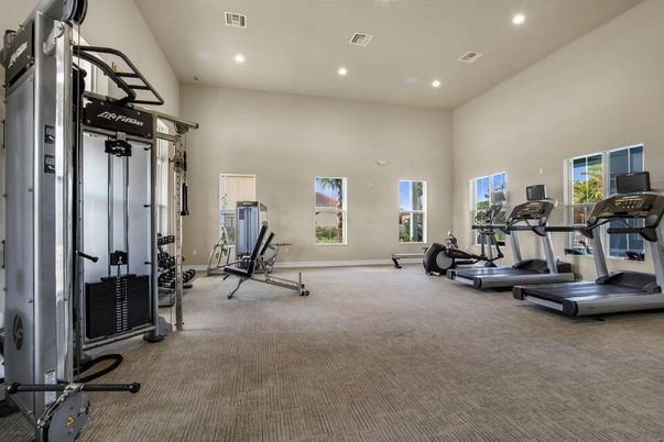 Fitness Equipment, Gym, Interior, Recessed Lighting