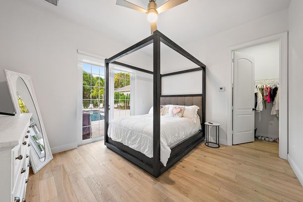 Bedroom, Interior, Wood Texture Flooring