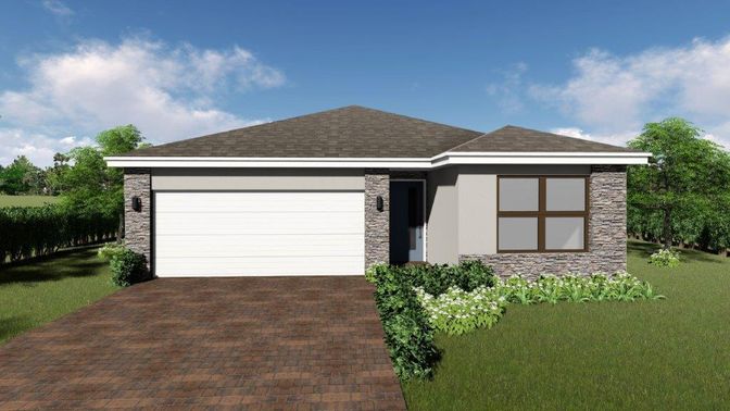 Attached, Exterior, Facade, Modern