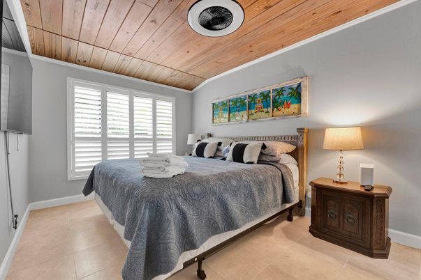 Bedroom, Interior, Wooden Ceilings