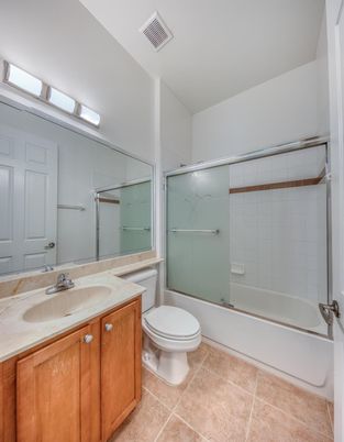 Bathroom, Dual Sink Vanities, Glass Shower, Interior