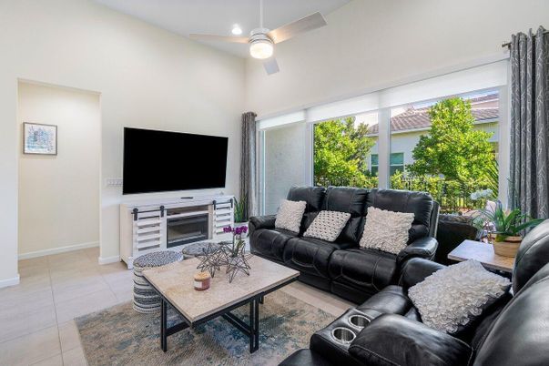 Interior, Living room, Recessed Lighting