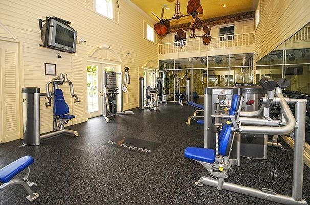 Fitness Equipment, Gym, Interior, Recessed Lighting