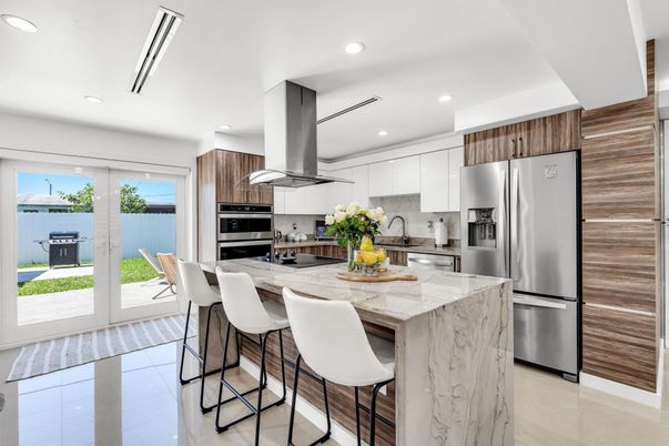 Interior, Kitchen, Recessed Lighting, Stainless Steel Appliances
