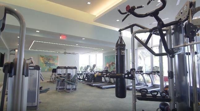 Fitness Equipment, Gym, Interior, Recessed Lighting
