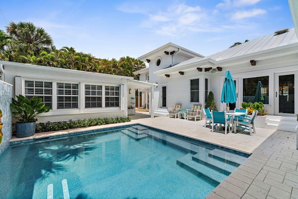 Exterior, Pool, Solar Panels