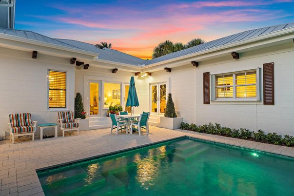 Exterior, Pool, Solar Panels