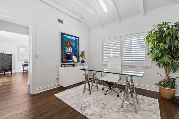 Home Office, Interior, Wood Texture Flooring