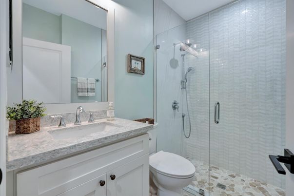 Bathroom, Glass Shower, Interior