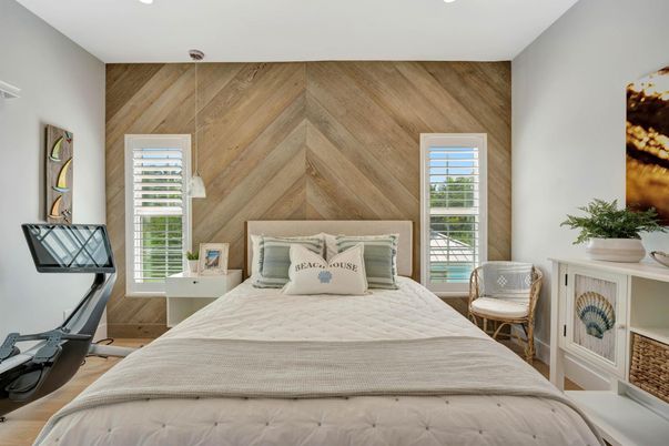 Bedroom, Interior, Wood Texture Flooring, Wooden Walls