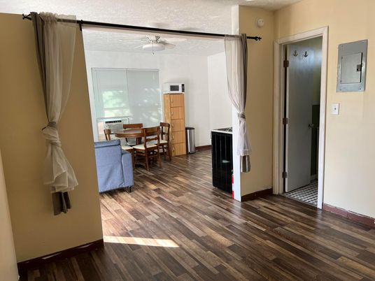 Dining room, Interior, Wood Texture Flooring