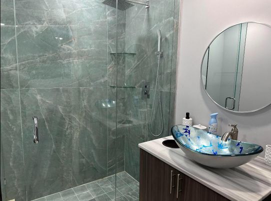 Bathroom, Glass Shower, Interior