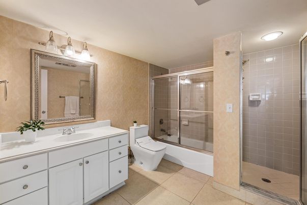 Bathroom, Dual Sink Vanities, Glass Shower, Interior